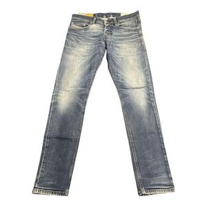 Diesel Jeans Mens 30 Blue Tepphar Slim Carrot Faded Stretch Denim Pants